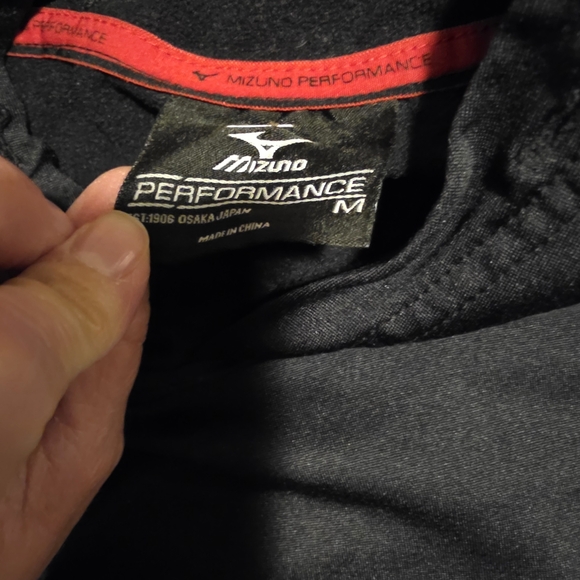 Mizuno Black Hoodie with Gold Logo - Picture 3 of 3